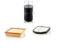 Mann Filter Filtro de aire C 28 214/1 – Cartucho filtrante para Audi A8 D2, A6 C4