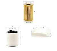 Juego de filtros AUDI, SEAT, SKODA, VW A1, FABIA 2, FABIA 2 Kombi, FABIA II, 4,