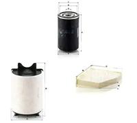 Juego de filtros AUDI, SEAT, SKODA, VW A3, A3 8P, A3 8P/8PA/8P7, ALTEA, ALTEA 5