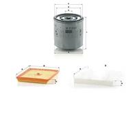 Juego de filtros AUDI, SEAT, SKODA, VW A3, ATECA, GOLF VII, KAROQ, LEON III, II