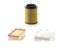 Juego de filtros AUDI, VW Q7, Q7 I, TOUAREG I MANN FILTER