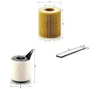 Juego de filtros BMW 1 E81, 1 E82, 1 E87, 1 E88, 3 E90, 3 E91, 3 E92, 3 E93, X1
