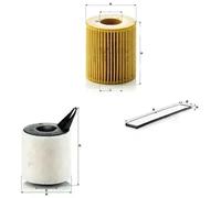 Juego de filtros BMW 1 E81, 1 E87, 3 E90, 3 E91, 3 E92, E90, E91, E92 MANN
