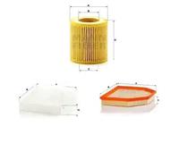 Juego de filtros BMW 2 F22 F87, 3 F30 F80, 4 F32 F82, 4 F33 F83 MANN FILTER