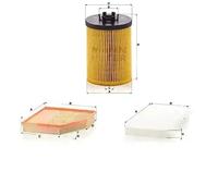 Juego de filtros BMW 5 E60, 5 E61, 6 E63, 6 E64, E60, E61 MANN FILTER