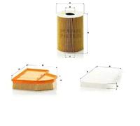 Juego de filtros BMW 5 E60, 5 E61, 6 E63, 6 E64, E60, E61 MANN FILTER