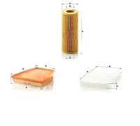 Juego de filtros BMW 5 E60, 5 E61, 6 E63, 6 E64, E60, E61 MANN FILTER