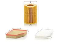 Juego de filtros BMW 5 E60, 5 E61, E60, E61 MANN FILTER