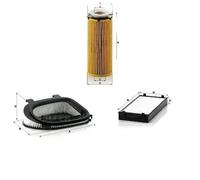 Filtro de aire Cartucho filtrante C 36 014 MANN-FILTER para BMW X5 X6 X3