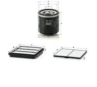 Juego de filtros CHEVROLET, DAEWOO MATIZ (M200, M250), MATIZ I, SPARK MANN