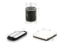 Juego de filtros CHEVROLET SPARK, SPARK II MANN FILTER