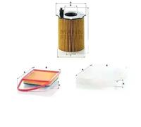 Juego de filtros CITROËN, MITSUBISHI, PEUGEOT 4008, ASX, C4 AIRCROSS MANN