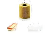 Juego de filtros CITROËN, PEUGEOT 307, 307 Break, 307 SW, C4 I, C4 I (LC_) MANN