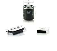 Juego de filtros CITROËN, PEUGEOT, TOYOTA 107, AYGO, AYGO Furgon/hatchback C1