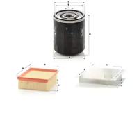 Juego de filtros CITROËN XSARA PICASSO (N68) MANN FILTER