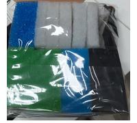 Juego de filtros compatibles para Juwel Compact/Bioflow 3.0 M (1 esponja fina azul, 1 esponja gruesa azul, 2 esponjas verdes, 2 esponjas de carbón activado, 5 algodón filtrante blanco, 1 anillo de