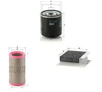 MANN-FILTER C 1589/3 Filtro de aire - para Automóviles + Vehículos de transporte