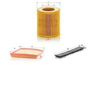 Juego de filtros con carbón activo ALPINA, BMW 1 E82, 1 E88, 3 E90, 3 E91, 3 3