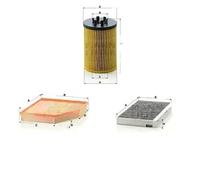 Juego de filtros con carbón activo BMW 5 E60, 5 E61, 6 E63, 6 E64, E60, E61