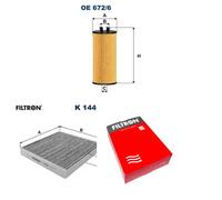 Filtron Filtro de aceite OE672/6 para MINI y BMW (i8, Serie 2, X2, X1)