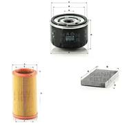 Juego de filtros con carbón activo LANCIA LYBRA MANN FILTER