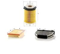 Juego de filtros con carbón activo MERCEDES-BENZ KLASA E (W212) MANN FILTER