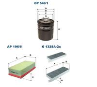 Juego de filtros con carbón activo PEUGEOT 308 II filtroON