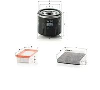 Juego de filtros con carbón activo RENAULT TWINGO II, WIND MANN FILTER