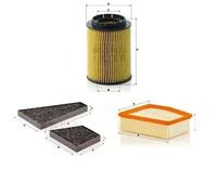 Juego de filtros con carbón activo VW PHAETON MANN FILTER