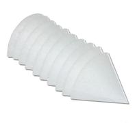 Juego de filtros cónicos de válvula de escape compatible con Zehnder para Helios para Maico Pluggit, forro polar sintético de grado G4 para unidades de ventilación de baño, Dn 125 mm, 10 piezas (A)
