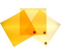 Juego de filtros correctores de color de luz diurna a luz incandescente CTO 24 x 24 cm, 3 paquetes de 3