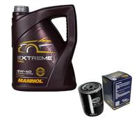 Juego de filtros de 5 litros de aceite de motor Mannol Extreme 5W-40 API SN/CF SCT Germany