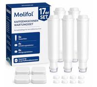 Juego de filtros de agua de repuesto para cartucho de filtro Melitta & Krups cafetera automática - 5 cartuchos de filtro, 4 pastillas descalcificadoras, 8 pastillas de limpieza para protección de cal