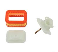 Juego de filtros de aire de papel para motosierras 5200, 5800 y 52/58CC - Accesorios para cortacésped, 75 x 54 x 29 mm, 1 filtro + 2 piezas de filtro