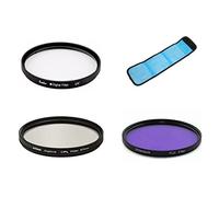 Juego de filtros de cámara 3 en 1 UV CPL FLD con bolsa de filtro para cámara Sony Alpha a6700 a6600 a6500 a6400 a6300 a6100 con lente Sony FE 24-105 mm f/4 G OSS