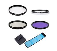 Juego de filtros de cámara 3 en 1 UV CPL FLD filtro con anillo adaptador bolsa de filtro para cámara Canon PowerShot SX520 HS, SX530 HS, SX540 HS