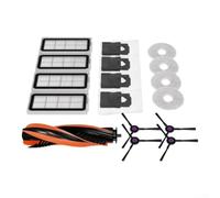 Juego de filtros de carbón activado para robot JONR T5 PRO GEN2 Activado (A | Para un ajuste perfecto para Jonr T5 PRO GEN2, incluye cepillo principal, filtros, bolsas de polvo, cepillos laterales