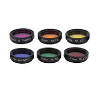Juego de Filtros de Color para Telescopio, Filtros Telescópicos Portátiles 6 en 1, Compatibilidad con Vidrio óptico y Plástico para Cielo Estrellado