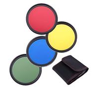 Juego de filtros de color rojo, amarillo, azul y verde, 82 mm, para Canon RF 24-70 mm f/2.8 L IS USM lente con Canon EOS R10, R50 cámara
