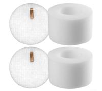 Juego de filtros de esponja para Shark para aspiradoras MESSMASTER VS100, VS101, VS100C, filtros de espuma de alta densidad, piezas de repuesto lavables y reutilizables (2 juegos)