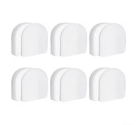 Juego de filtros de espuma para aspiradora, compatible con los modelos Shark AZ3900UKT y AZ3900UKTBK, atrapa el polvo eficaz y fácil instalación para aire más limpio, 6 piezas, color blanco