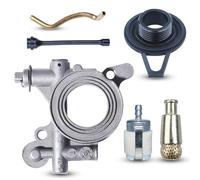 Juego de filtros de la manguera de aceite del tornillo sin fin de la bomba de aceite para Husqvarna 365 371 372 XP 372XP 362 Repuestos de motosierra