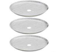 Juego de filtros de malla de acero inoxidable reutilizables para cafeteras de prensa francesa, 3 piezas de pantallas de repuesto compatibles con ollas de 350 ml, 800 ml, 1000 ml, acabado plateado para