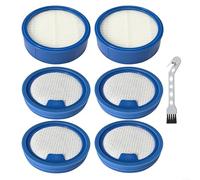 Juego de filtros de repuesto para aspiradora AEG Serie 7000/6000, 2 filtros delanteros y 4 filtros finos, lavable, 5 niveles de filtración, incluye cepillo de limpieza