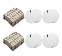 Juego de filtros de repuesto para aspiradora Shark Navigator Professional NV70 NV71 NV80 NV90 NV95 UV420, incluye cepillo de espuma autolimpiante y filtro de piezas