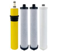 Juego de filtros de repuesto para smosis inversa compatible con Hydrotech con membrana 33001068-25 GPD
