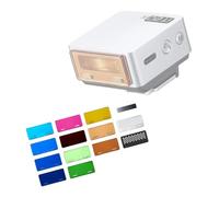 Juego de filtros de temperatura de color linterna, geles acrílicos, B | Hojas de control de temperatura para linterna de fotografía profesional, 1 juego de instalación para cámaras réflex digitales