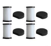 Juego de filtros de vacío H13 HEPA con prefiltro de esponja, 99.97% de | Lavable y reutilizable, compatible con Samsung GL6255/GL6231/GL6263, para Moosoo D600/D601, para iwoly V600 y más