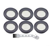 Juego de filtros de vacío HEPA compatible con SunSare X7A-US y para Fieety para modelos inalámbricos V7, reemplazos lavables con 6 filtros y cepillo de limpieza para una captura eficaz del polvo