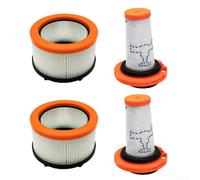 Juego de filtros de vacío lavables para X-Force 9.60 y X-Nano Essential, filtros pre y motor para eliminación de pelo y polvo, kit completo con 2 filtros pre y 2 filtros de poste (delantero + trasero)